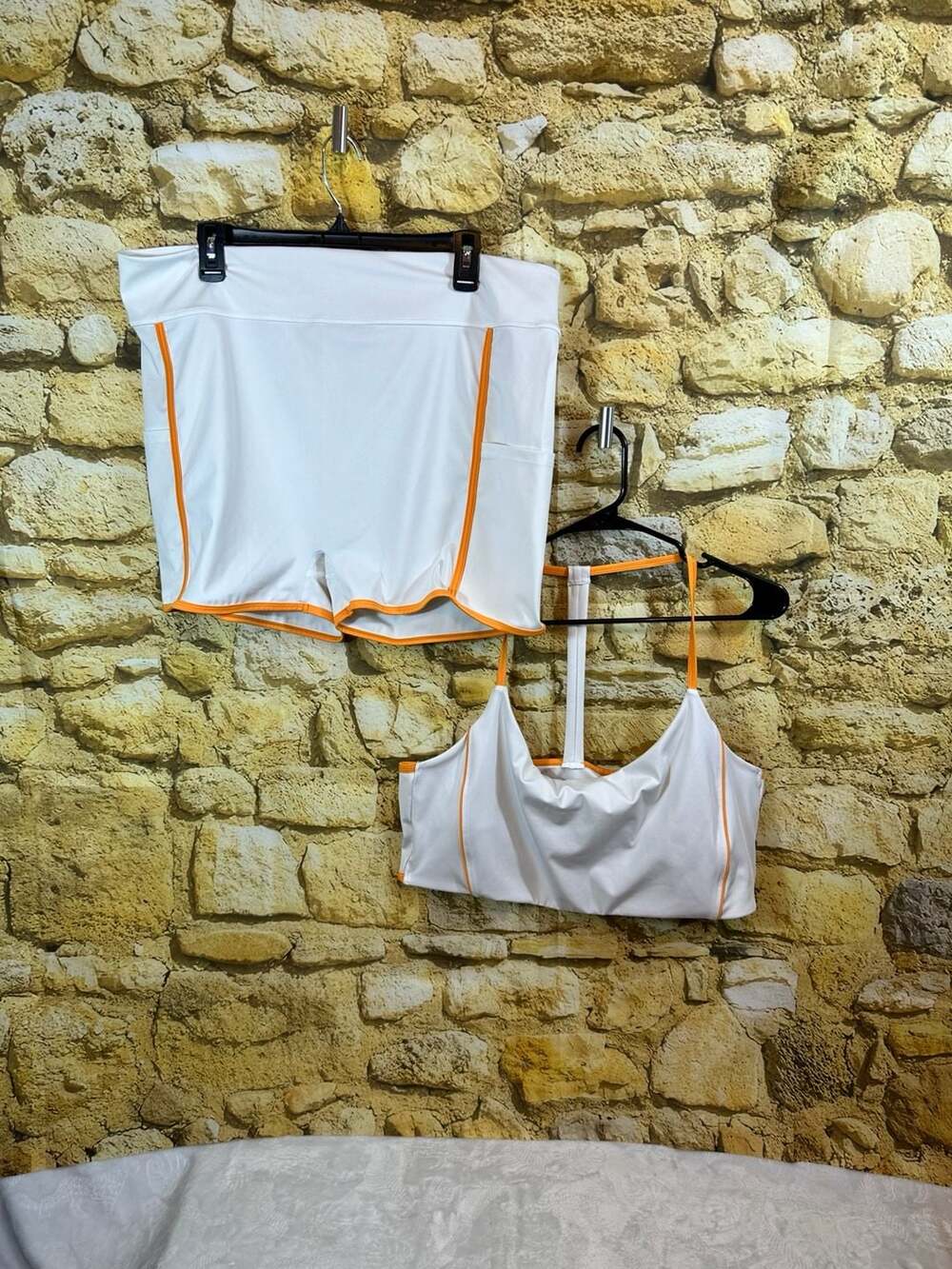 NOVASPORT Women's Athletic Active Shorts and Sports Bra Set Size 3X